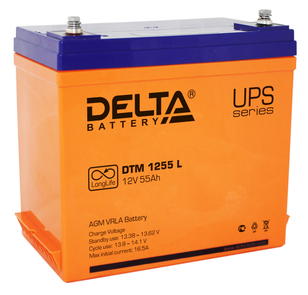  AGM - DTM1255 I 12 55 239132210 16,2 "Delta Battery"