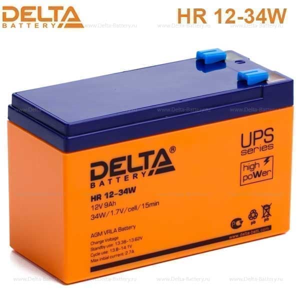  AGM - HR1234W 12 9 , 2.62 1516596  "Delta Battery"