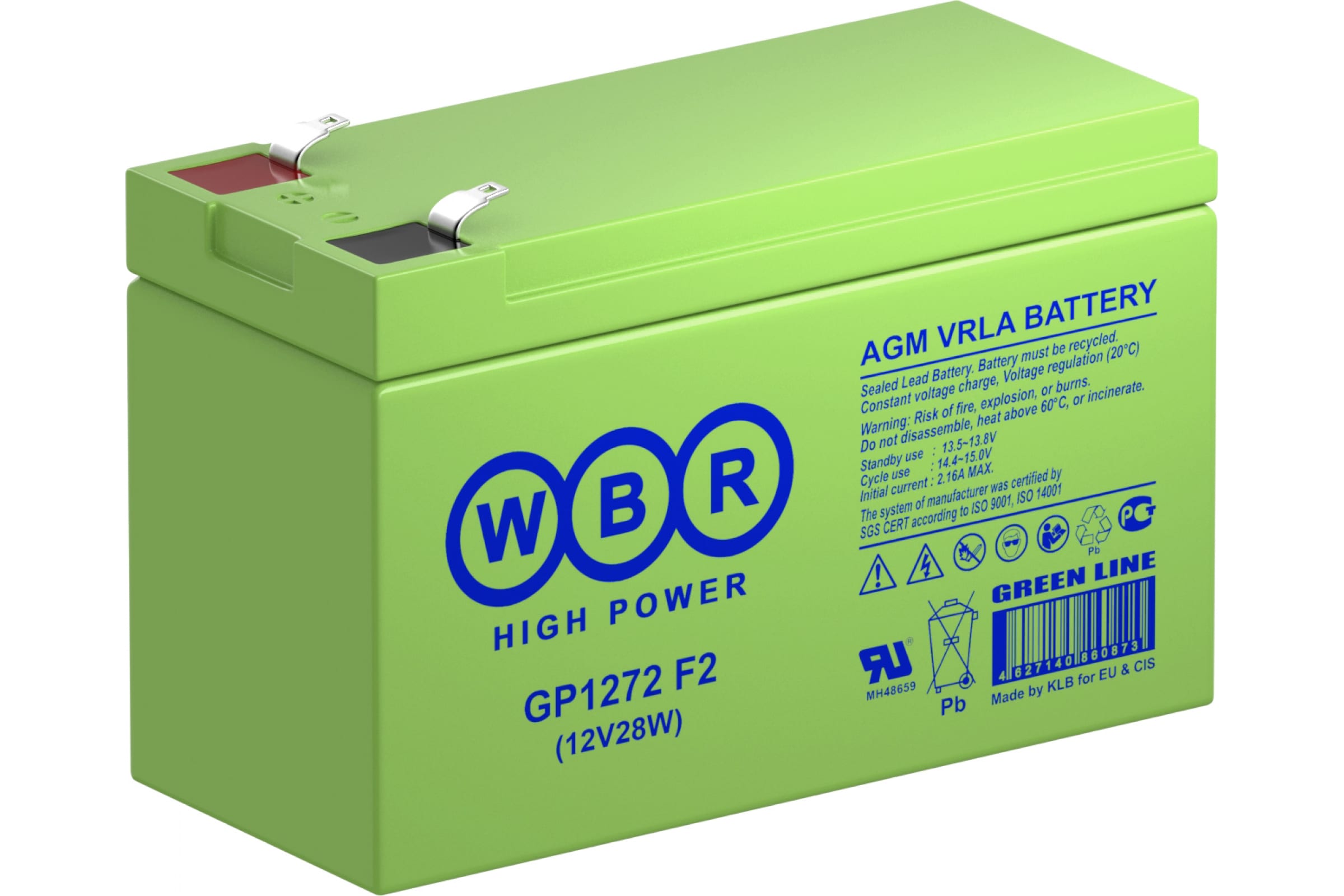  AGM - GP1272-28W 12 7,2 15165100 2,3  "WBR"